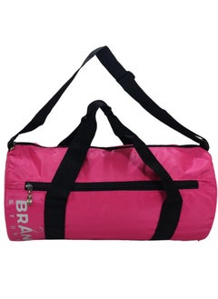 Brand Stores Canvas Large Duffle Gym Bag  -Brand Stores- Pink  - Image 1