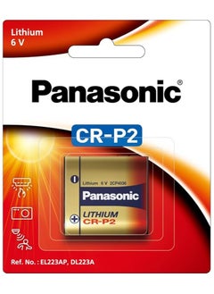1-Piece Panasonic CR-P2 Lithium 6V Battery