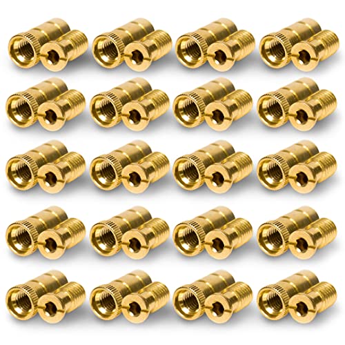 Silginnes Pool Cover Anchors Concrete and Pavers Deck 20 Pack - Universal Size Fits 3/4" Hole - Best for Pool Safety Cover Installation - Durable Brass Pool Cover Anchors and Head Screw Bolts - Image 1