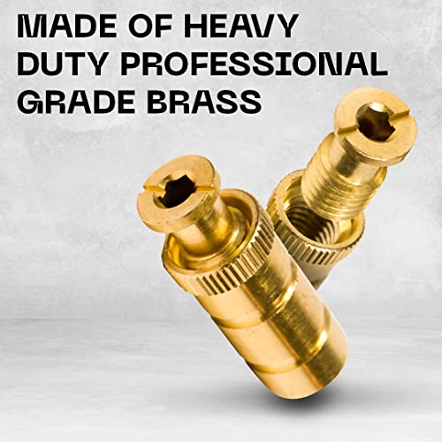 Silginnes Pool Cover Anchors Concrete and Pavers Deck 20 Pack - Universal Size Fits 3/4" Hole - Best for Pool Safety Cover Installation - Durable Brass Pool Cover Anchors and Head Screw Bolts - Image 3