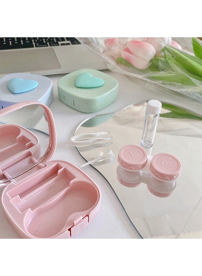 Generic Contact Lens Case With Mirror Container L And R Caps  - Image 2