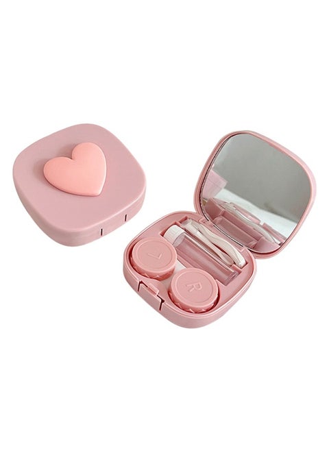 Contact Lens Case With Mirror Container L And R Caps
