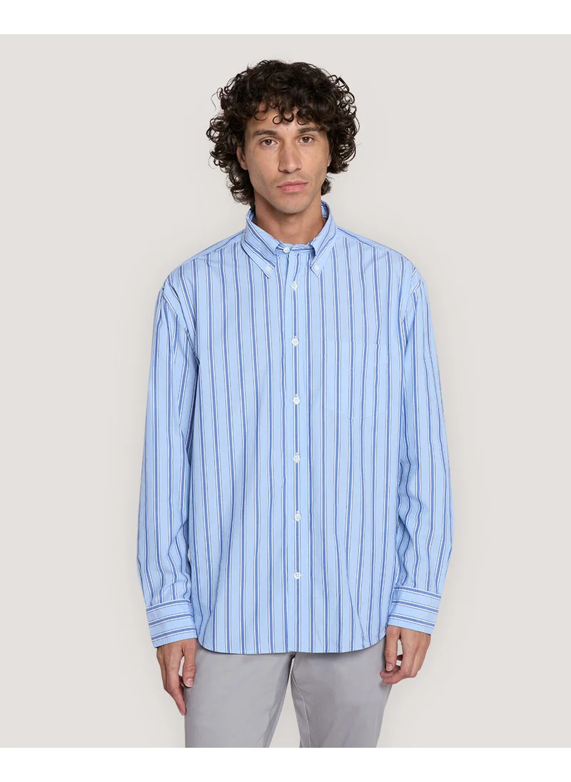 GANT Gant Relaxed Fit Striped Heritage Poplin Shirt