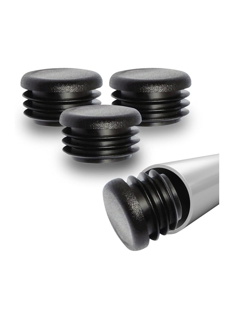 SYOSI 50PCS Plastic Insert End Cap, (1/2 Inch) Round Plastic Plug Circular Plastic Plug Inserts Furniture Leg Round End Caps Protective Round Plastic Caps Round Tube End Cap Inserts for Chairs and Furniture - Image 1