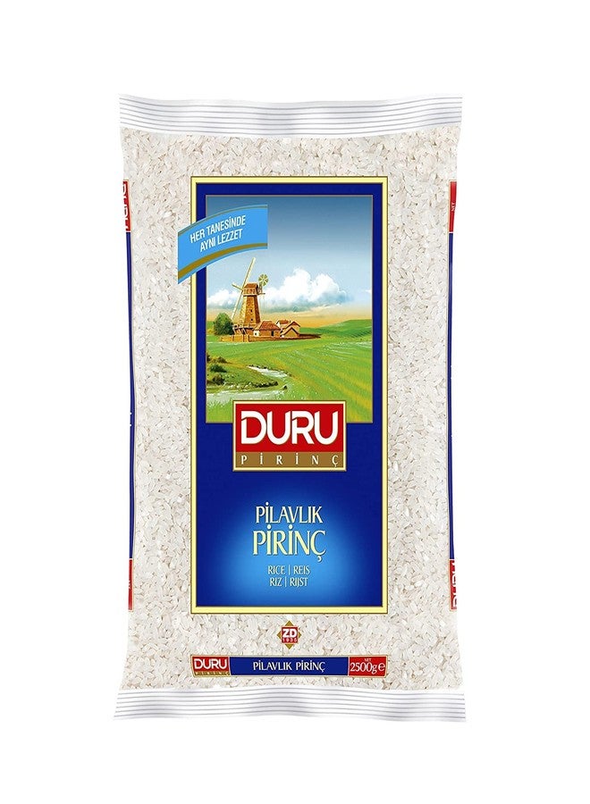 دورو أرز دورو 2500 غرام (88.2 أونصة)، طبيعي 100% ومعتمد، غير معدل وراثيًا، مثالي لتحضير أطباق البيلاف والوصفات النباتية، خالٍ من الغلوتين - Image 1