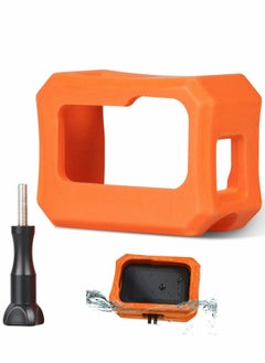 Excefore Floaty Case for Hero 10/9 Black, Vitality Orange Floating Case with Long Screw, Float Buoyancy Cover Box  - Image 1