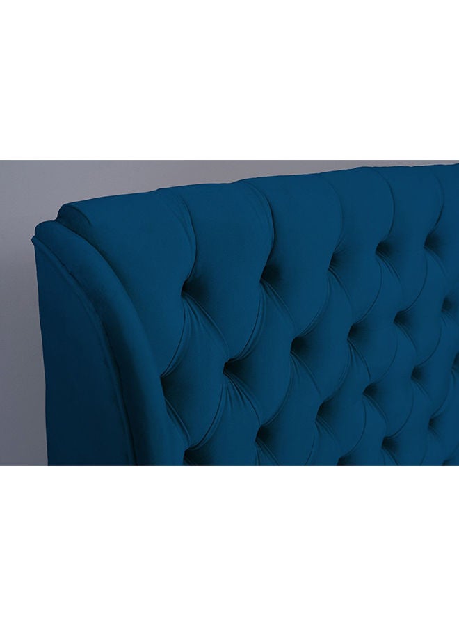 Pan Home Pluto Headboard Velvet Blue 120x125 cm  - Image 3