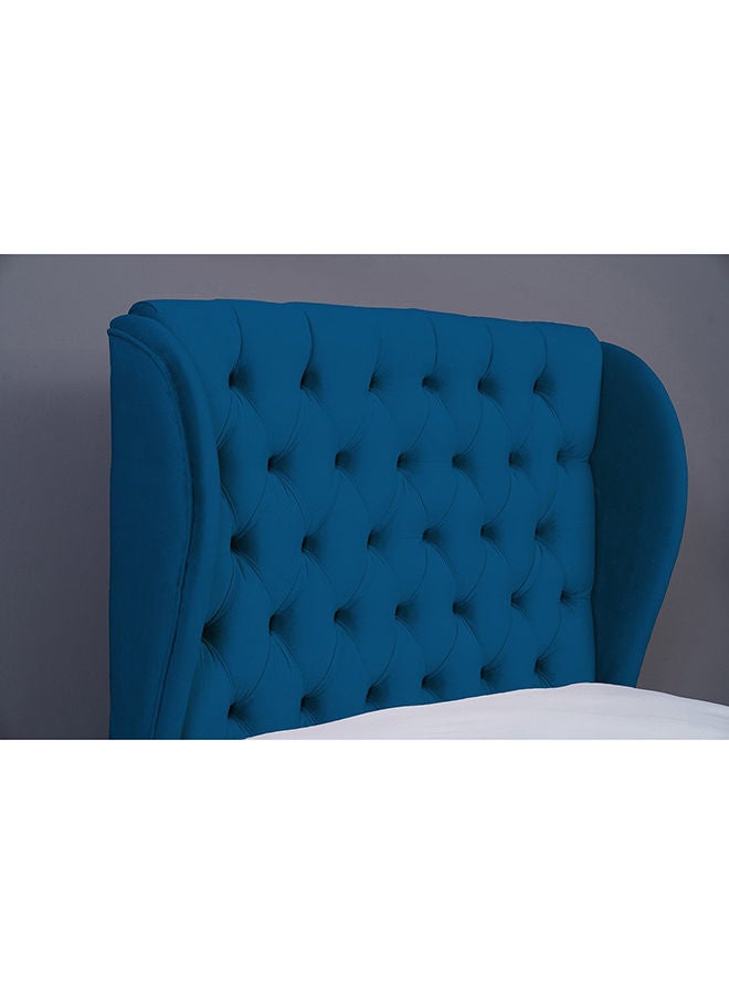 Pan Home Pluto Headboard Velvet Blue 120x125 cm  - Image 1