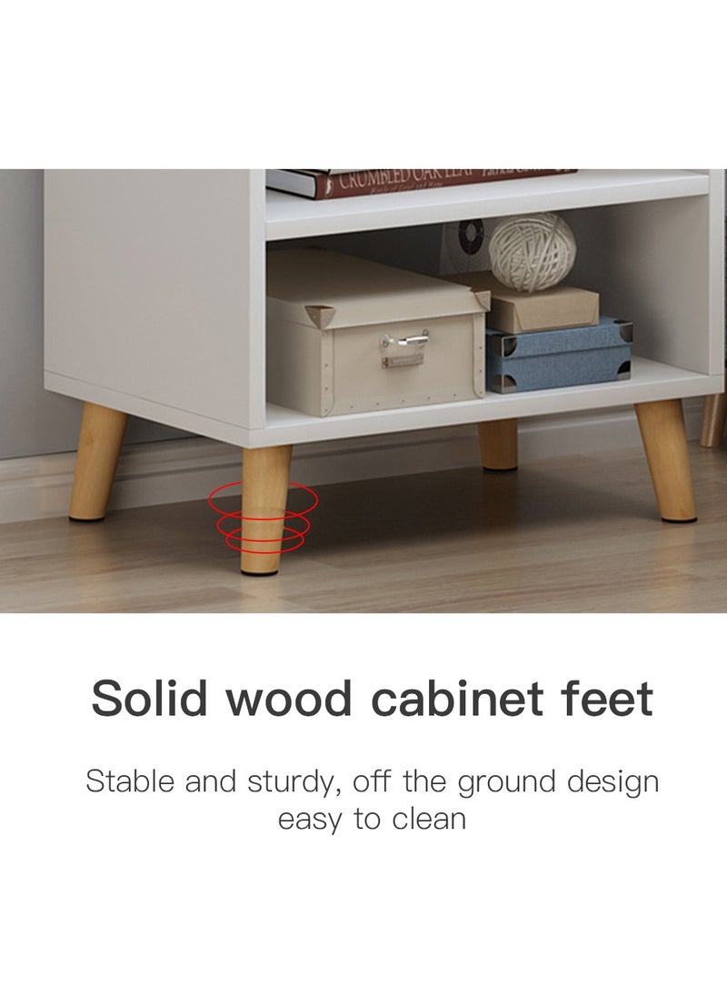 Sharpdo Bedroom Bedside Table, Nightstands With 2 Shelves, Simple Bedside Storage Cabinet For Bedroom  - Image 4