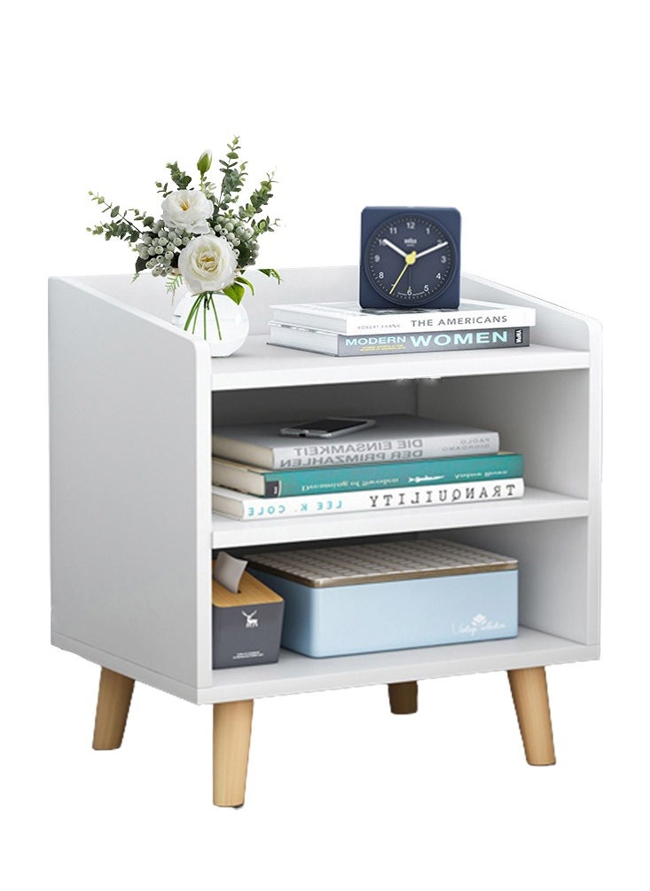 Sharpdo Bedroom Bedside Table, Nightstands With 2 Shelves, Simple Bedside Storage Cabinet For Bedroom  - Image 1