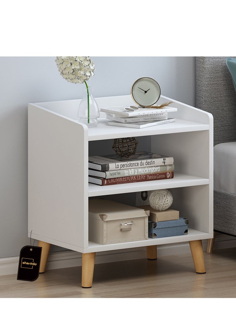 Sharpdo Bedroom Bedside Table, Nightstands With 2 Shelves, Simple Bedside Storage Cabinet For Bedroom  - Image 2