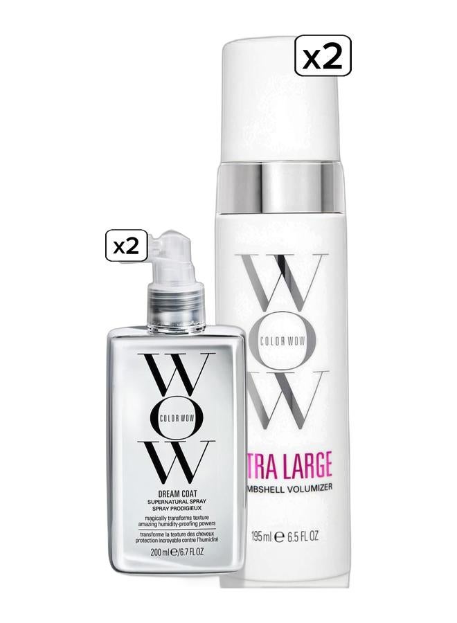 Color Wow Dream Coat Supernatural Spray 200ml & Color Wow Xtra Large Bombshell VolumizerBundle - Image 1