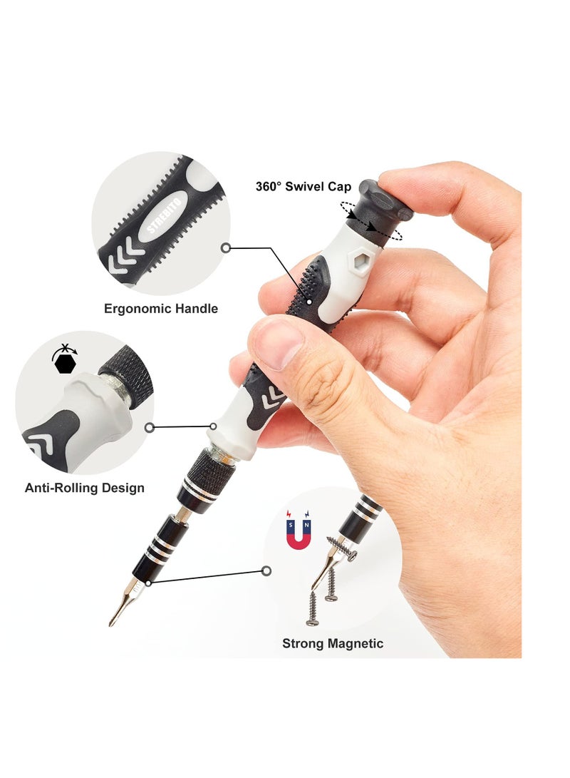 Zikra Precision Screwdriver Set, Electronic Tool Set, Laptop Screwdriver Set, For Computer, Compatible MacBook, Game Console, Tablet Repair, Watch Phone Disassembly Tool Box (130 Pack) - Image 3
