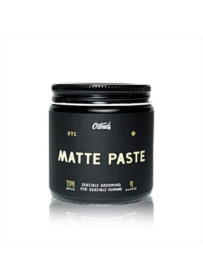 O'Douds - Matte Paste - Natural Styling Clay for Men - Strong Hold for Maximum Volume & Texture with Matte Finish - Vegan & Plant-Based - Labdanum & Lime Scent (4oz) - Image 1