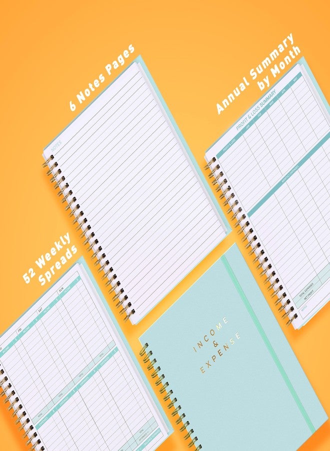 Sweetzer & Orange S&O Income and Expense Tracker Notebook for Better Money Management - Bookkeeping Record Book - Income and Expense Log Book Small Business - Ledger Books for Bookkeeping - 104 Pages, 8.4” x 11.2” - Image 3