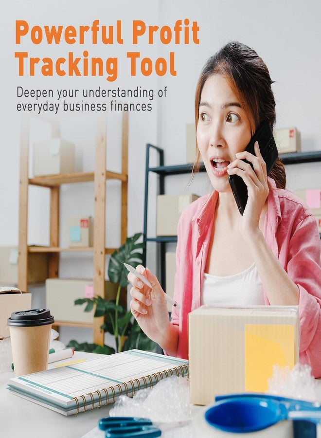Sweetzer & Orange S&O Income and Expense Tracker Notebook for Better Money Management - Bookkeeping Record Book - Income and Expense Log Book Small Business - Ledger Books for Bookkeeping - 104 Pages, 8.4” x 11.2” - Image 4