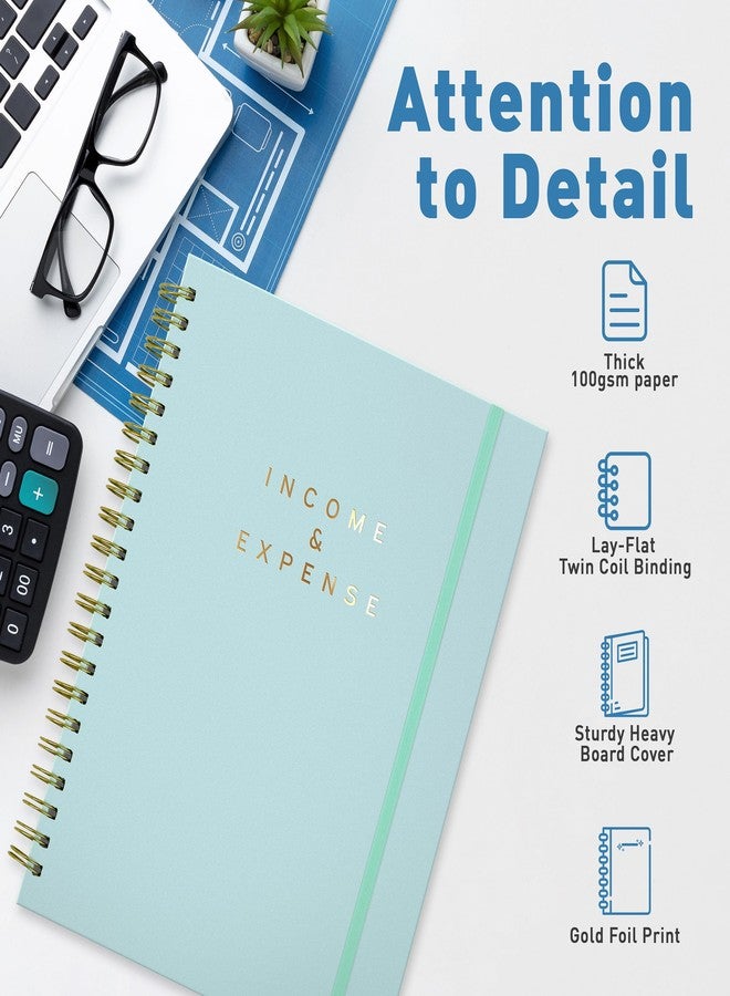 Sweetzer & Orange S&O Income and Expense Tracker Notebook for Better Money Management - Bookkeeping Record Book - Income and Expense Log Book Small Business - Ledger Books for Bookkeeping - 104 Pages, 8.4” x 11.2” - Image 2