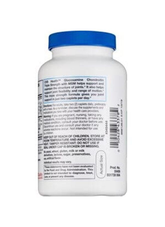 cvs Glucosamine Chondroitin with MSM Triple Strength 100 Tablets  - Image 2