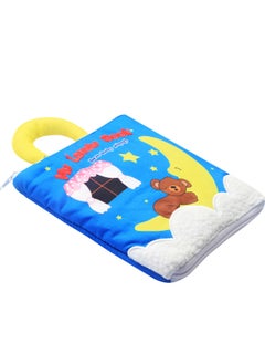 Generic Cartoon Baby Cloth Book 0-3 Years Old Tear Not To Rot Touch With Ring Paper Early Education Pop-up Book Baby Cloth Book Wholesale-Color:Cartoon Zipper Cloth Book  - Image 4