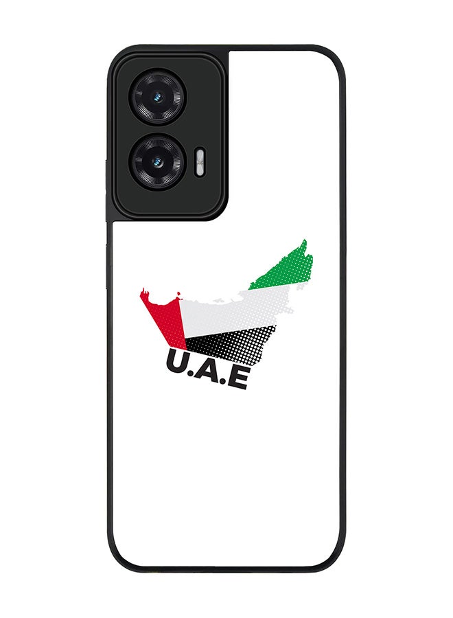 For Motorola Moto G35 Case,Slim fit Camera Protection, Shockproof Thin Phone cover  - UAE Map