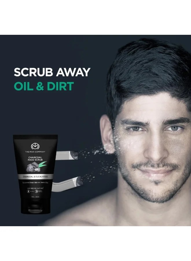 The Man Company  Charcoal Tan Removal Face Scrub For Glowing Skin, 100 G for Men | Best Price UAE