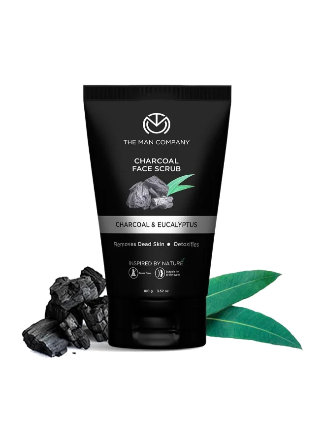 The Man Company Charcoal Tan Removal Face Scrub For Glowing Skin, 100 G