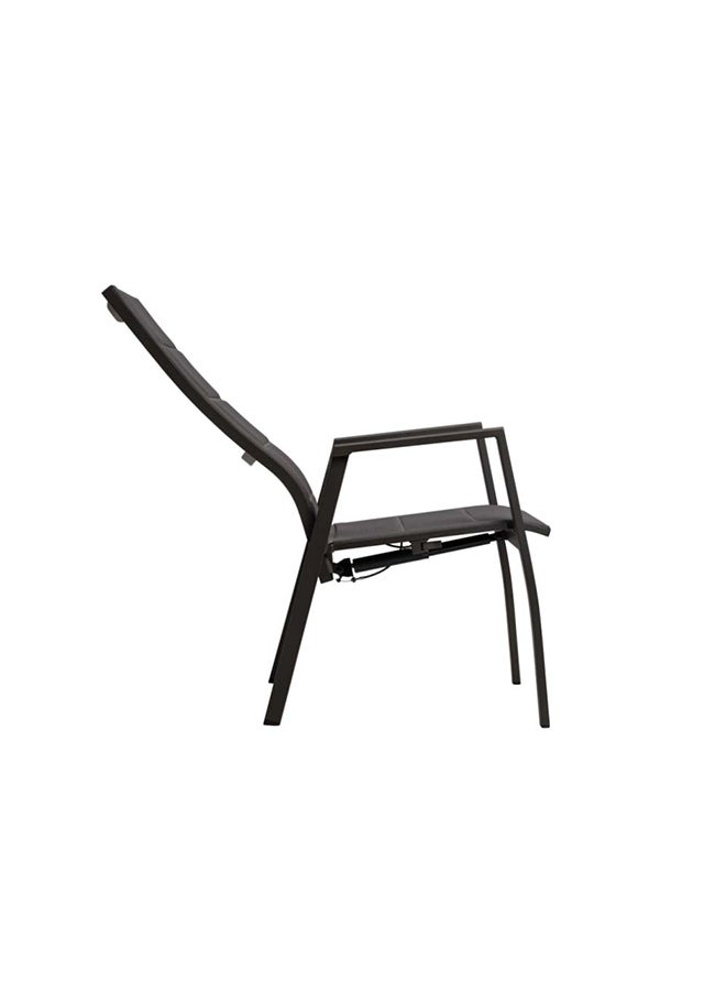 Suncoast Athena High Back Dining Chair (Without Cushion) Charcoal - Image 2