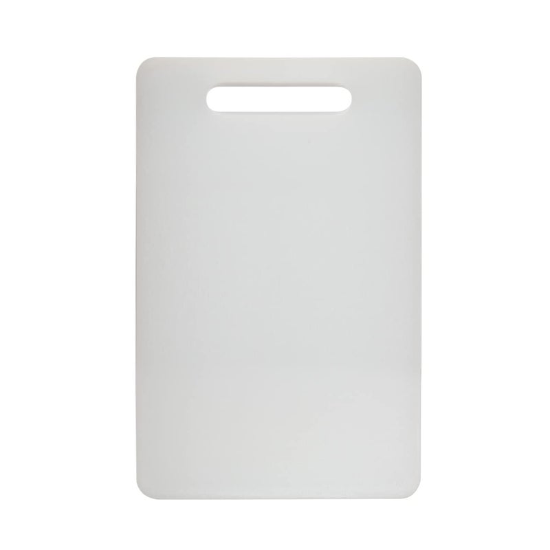 Fotouzy Plastic Utility Cutting Board with Handles, Food Safe PP Material, Dishwasher Safe, Thick Chopping Board, Large Size, Easy Grip Handle, for Kitchen (White) - Image 1