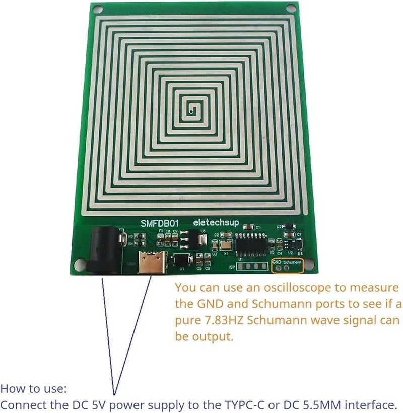Schumann Resonance Generator 7.83Hz Pure Sine Wave Signal Booster Fixed Frequency SMFDB01 - Image 3