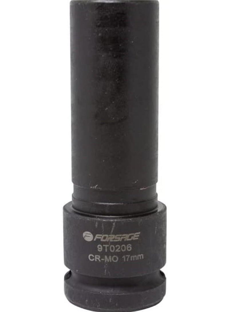 FORSAGE Flower Lug Bolt Nut Impact Drive Socket for Mercedes-Benz 17 mm Wheels, 1/2", with Plastic Holder - Image 2