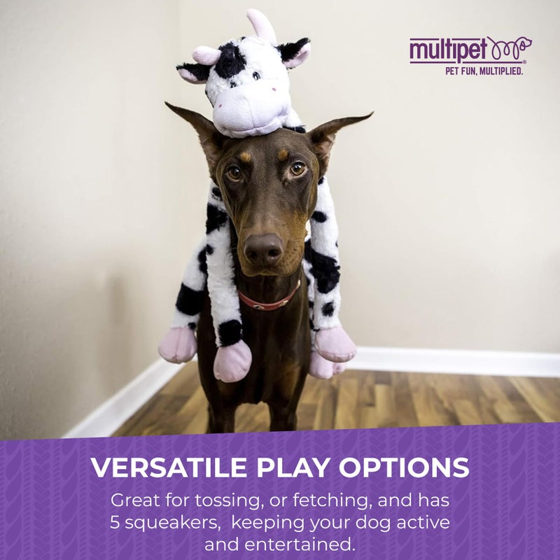 Multipet Swingin' Slevin Frog Dog Plush Toy - Squeaky Toys for All Dogs - Extra Soft Plush - Stuffed Animal for Cuddling & Playing - Cute Dog Pet Toy (27”, Green, 5 Squeakers) - Image 4