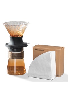 LKTOCAFT V60 Immersion Dripper,Dual-Use Pour Over Coffee Maker with Leak-Proof Valve, One-Click Release, Includes V02 Filters Paper & Pot  - Image 1