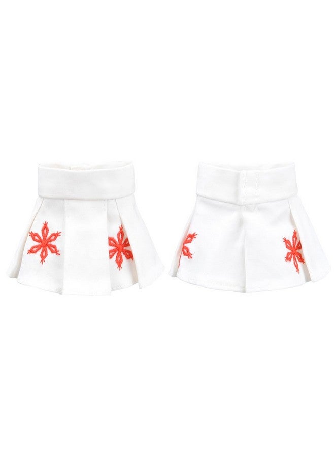 E-TING Santa Clothing For Elf Doll Christmas Decoration (White Embroidered Skirt) - Image 2