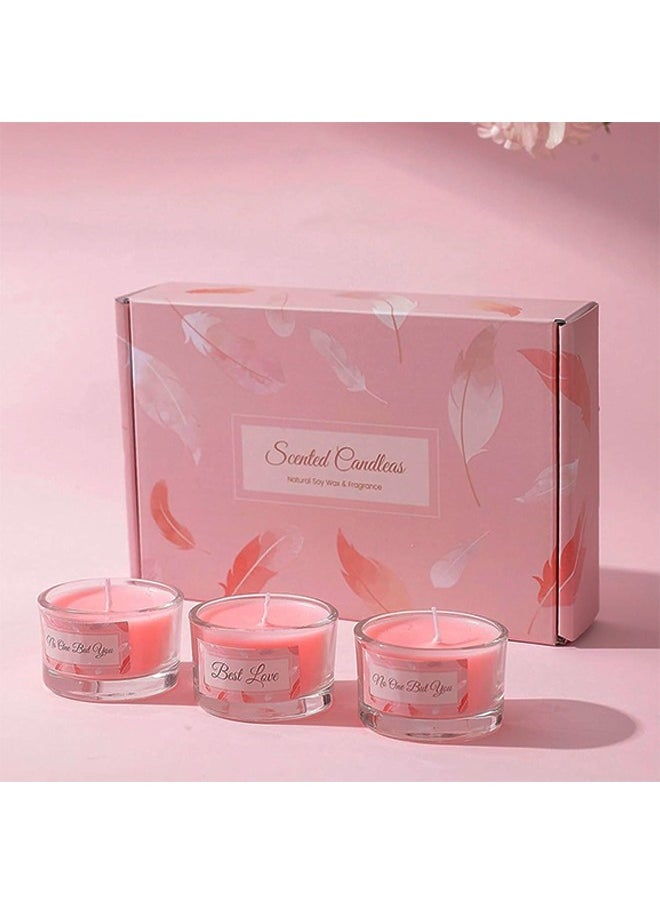 Golden Rose 6pcs Aromatherapy Candle Set, Stress Relief and Relax Home Gift , 8 Hour Burn Time, Smokeless Pure Soy Tealights Candles for Valentine Birthday Mother's Day Present  - Image 4