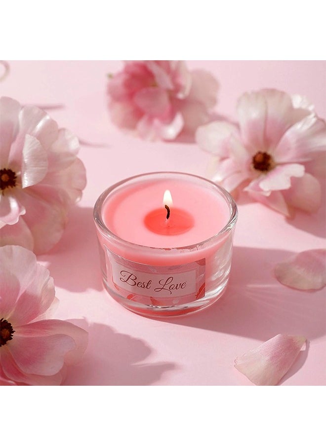 Golden Rose 6pcs Aromatherapy Candle Set, Stress Relief and Relax Home Gift , 8 Hour Burn Time, Smokeless Pure Soy Tealights Candles for Valentine Birthday Mother's Day Present  - Image 3