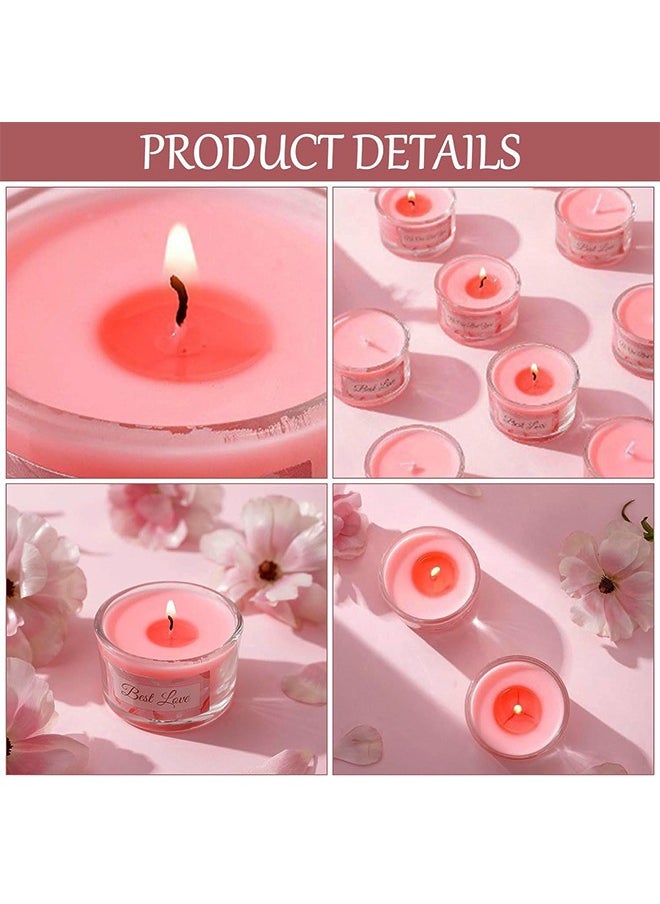 Golden Rose 6pcs Aromatherapy Candle Set, Stress Relief and Relax Home Gift , 8 Hour Burn Time, Smokeless Pure Soy Tealights Candles for Valentine Birthday Mother's Day Present  - Image 5