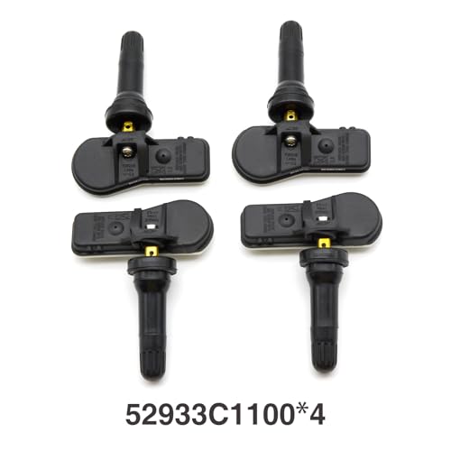 Ynovvo 4 Pcs 52933-C1100 Tire Pressure Monitoring System Sensor 433MHz TPMS Sensor for Hyundai Sonata 2015-2018 Tucson 2016-2018 Replace 52933C8000 - Image 3