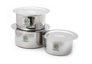 Coconut Tope & Lid Stainless Steel Cookware Set of 3-750 ML, 1000 ML & 1500 ML - pzsku/ZF31C349C7C27060C0A45Z/45/1743768107/aa5b03ca-e9b8-43cd-92de-f9a29706f506