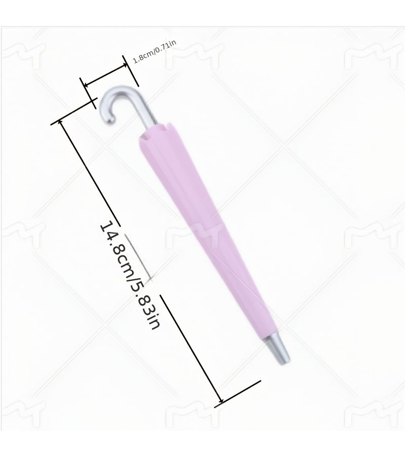 6 Random Color Umbrella Shaped Ballpoint Pens For Students School Office And Gifts - Image 2