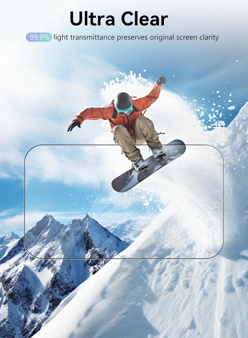 general 2-Pack Display Tempered Glass Film and 2-Pack Lens Protection Film for Insta360 Go Ultra, 9H Hardness, Scratch Resistant HD Sharpness, No Bubbles, Fingerprint ResistantFor Go Ultra Cameras - Image 5