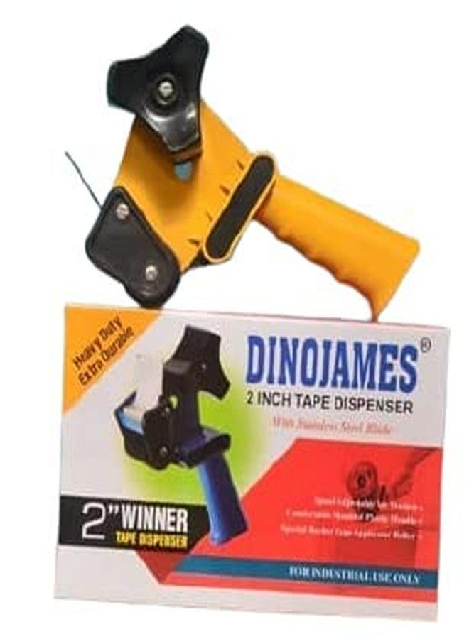 Dinojames Hand Operated Heavy Duty Tape Dispenser 2inch or 48mm with 2 inch Tape - Image 2