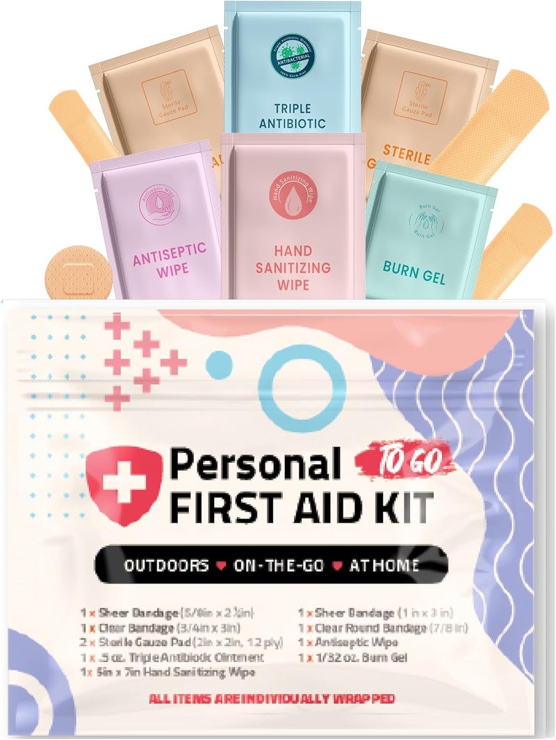 pH Advantage First Aid Emergency Medical Kit Mini and Travel Size   Great for Kids Schools Business Hiking Camping  Wound Care Products Abstract 1 - Image 1
