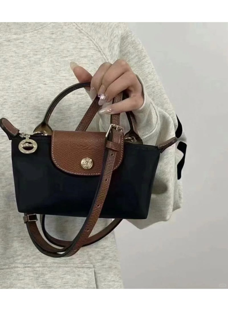 Longchamp Le Pliage mini Shoulder Straps women's Classic Fashion Versatile Mini Makeup Bag, Handbag, Shoulder Bag,shoulder strap - Image 1