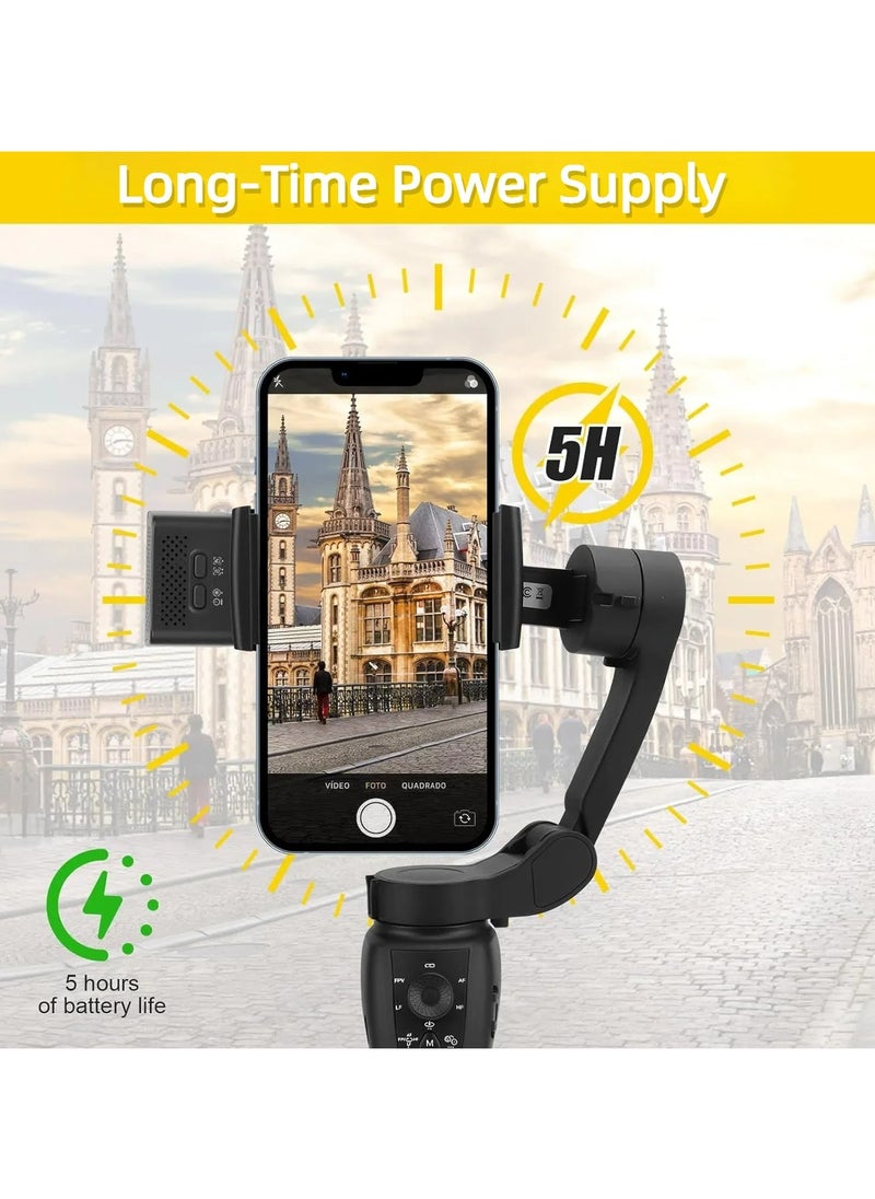 F12 handheld PTZ 3-axis gimbal stabilizer for cell phone real-time tracking shooting,Mobile phone stabilizer selfie stick tripod