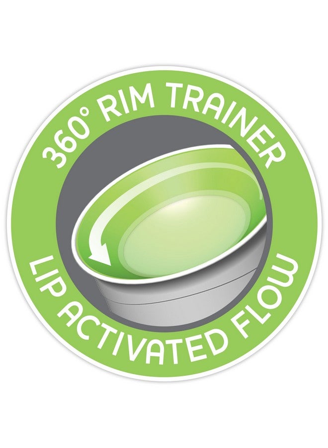 Chicco 360° Spoutless Rim-Trainer with Removable Transparent Membrane | Spill-Resistant | Top-Rack Dishwasher Safe | Open-Cup Training | Easy to Hold with Ergonomic Indents | Green | 9+ Months - Image 4