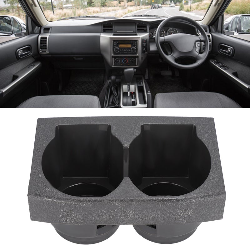Centre Console Cup Holder Grey ABS For Nissan Patrol GU Y61 1997-2005 - Sturdy Bottle Organizer Cup Storage Stand For Car Front Console - Image 5