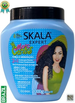 SKALA Mais Cachos For Hair Type 3ABC - Hydrate Curls Eliminate Frizz, For Curly Hair 2 IN 1 Conditioning Treatment Cream and Cream To Comb 1000g