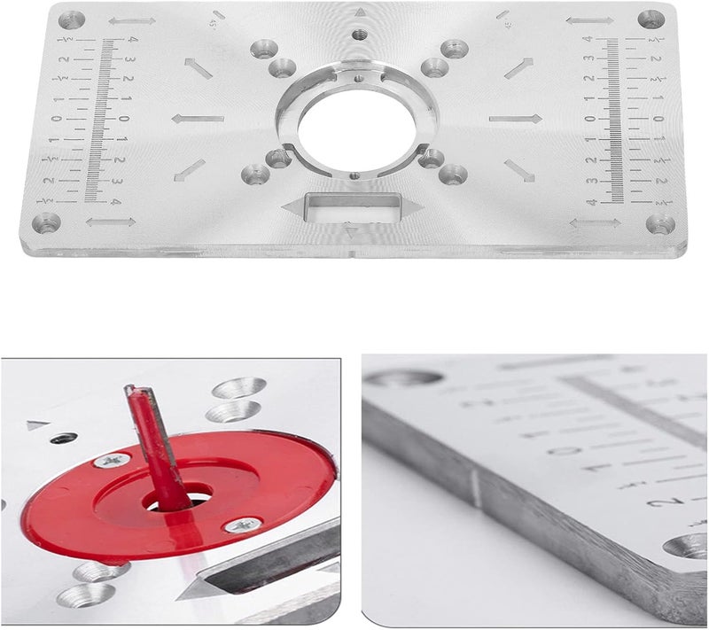 Woodworking Engraving Machine Electric Wood Milling Router Table Insert Plate Set - Image 5