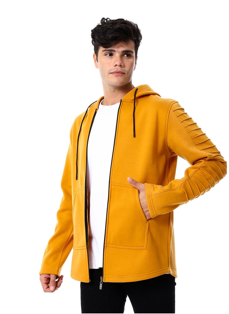 Caesar - Mens Front Pockets Zipped Hoodie - Image 1