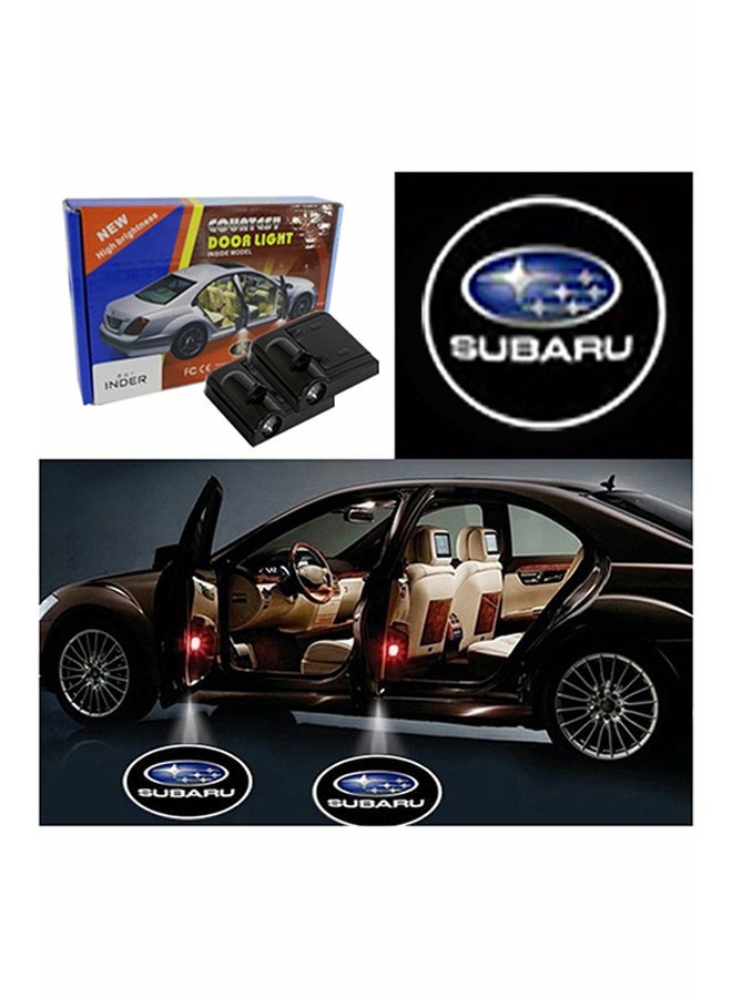 Loquat 2-Piece LED Car Door Subaru Logo Projector Shadow Light Set - Image 2